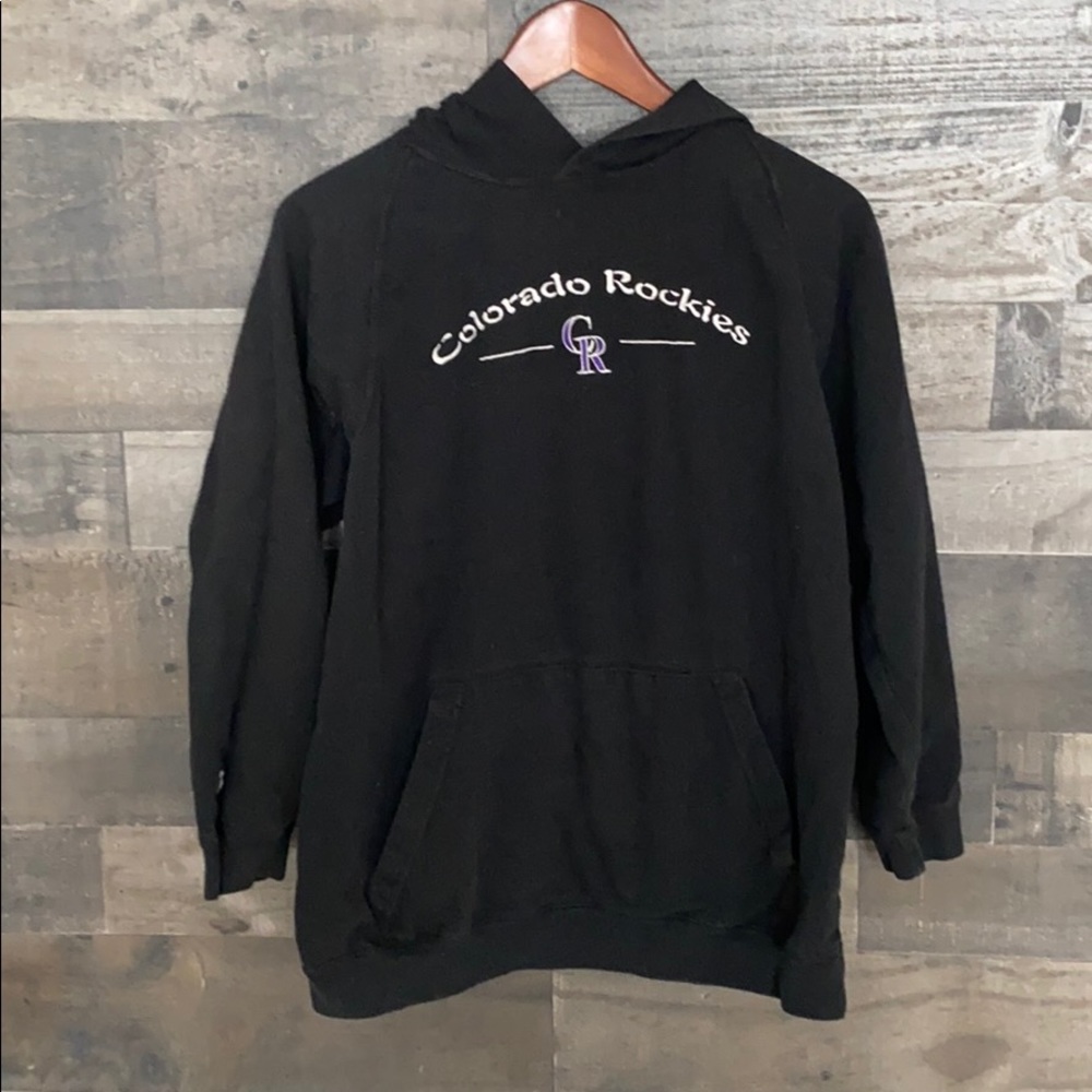 Black Colorado Rockies Hoodie